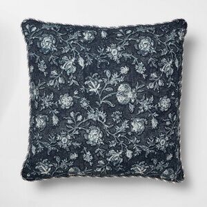 Threshold Navy and White Botanical Accent Pillow -SET OF 2!!-